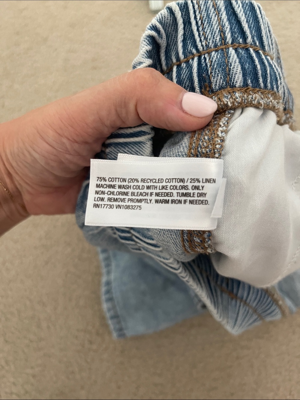 Universal Thread Light Blue Washed Denim Drawstring Shorts - Picture 4 of 4
